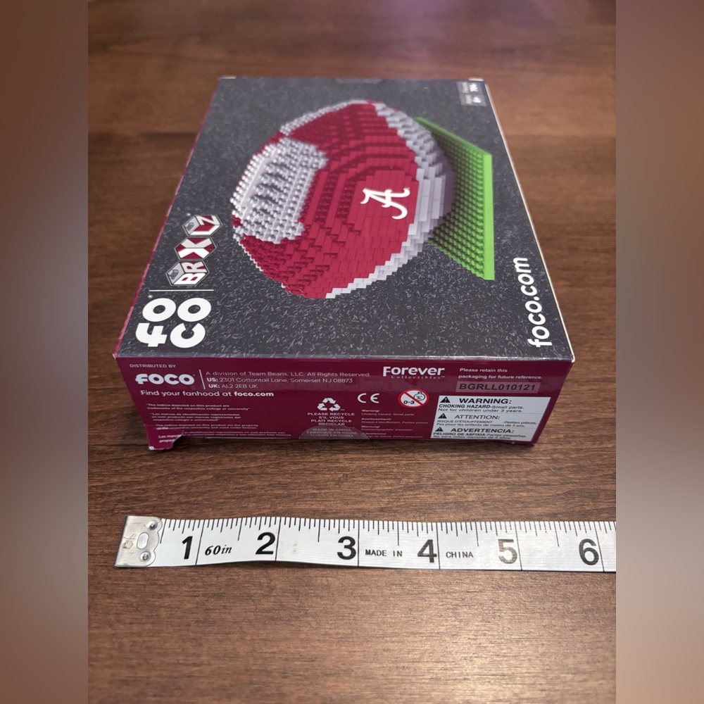 Alabama Crimson Tide 3D Stadium Puzzle,foco BRXLZ, sealed pieces in bags in box - Picture 4 of 11